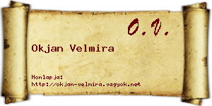 Okjan Velmira névjegykártya